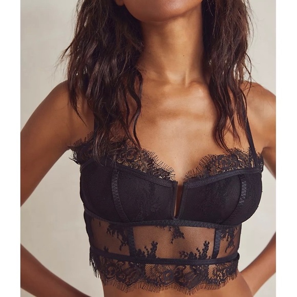 Free People Intimately Layer in Lace Bustier Size XS Bra - Picture 2 of 12
